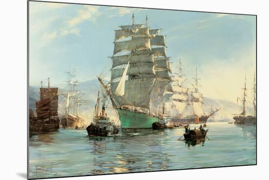 The Thermopylae Leaving Foochow-Montague Dawson-Mounted Premium Giclee Print