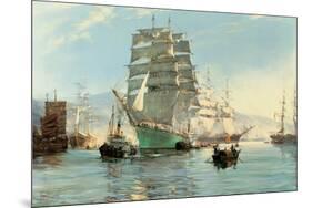 The Thermopylae Leaving Foochow-Montague Dawson-Mounted Premium Giclee Print