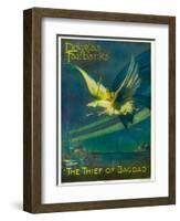 The Thief of Bagdad, Douglas Fairbanks on a Flying Horse, 1924-null-Framed Art Print