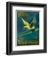 The Thief of Bagdad, Douglas Fairbanks on a Flying Horse, 1924-null-Framed Art Print