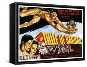 The Thief of Bagdad, Rex Ingram, John Justin, June Duprez, 1940-null-Framed Stretched Canvas