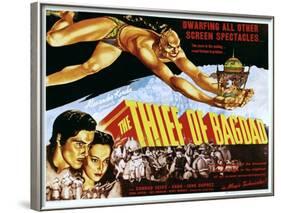 The Thief of Bagdad, Rex Ingram, John Justin, June Duprez, 1940-null-Framed Photo