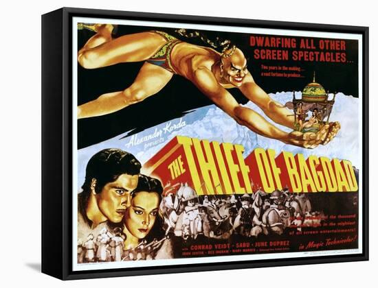 The Thief of Bagdad, Rex Ingram, John Justin, June Duprez, 1940-null-Framed Stretched Canvas