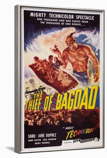 The Thief of Bagdad, Top from Left: Sabu, John Justin, June Duprez, Rex Ingram, 1940-null-Framed Art Print