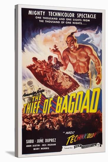 The Thief of Bagdad, Top from Left: Sabu, John Justin, June Duprez, Rex Ingram, 1940-null-Stretched Canvas