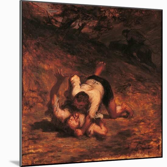 The Thieves and the Donkey-Honoré Daumier-Mounted Giclee Print