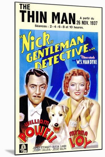 The Thin Man, 1934-null-Mounted Art Print