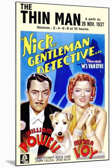 The Thin Man, 1934-null-Mounted Art Print