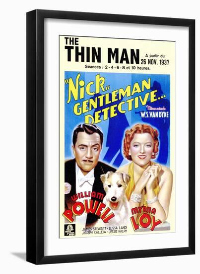 The Thin Man, 1934-null-Framed Art Print