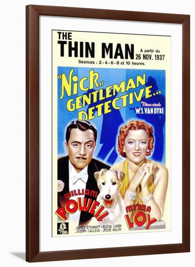 The Thin Man, 1934-null-Framed Premium Giclee Print