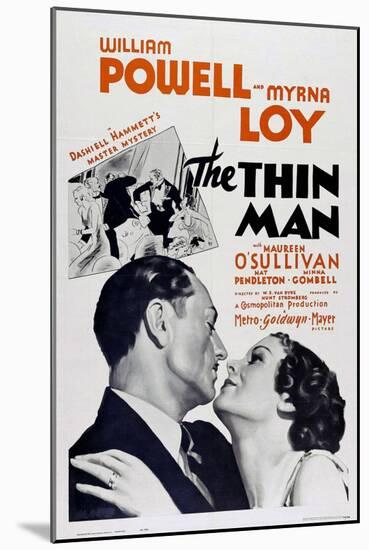 The Thin Man, 1934-null-Mounted Giclee Print