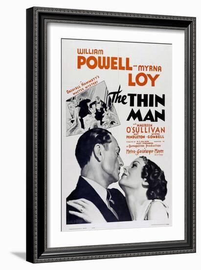 The Thin Man, 1934-null-Framed Giclee Print