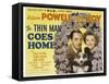 The Thin Man Goes Home, William Powell, Asta the Dog, Myrna Loy, 1944-null-Framed Stretched Canvas