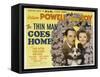 The Thin Man Goes Home, William Powell, Asta the Dog, Myrna Loy, 1944-null-Framed Stretched Canvas