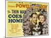 The Thin Man Goes Home, William Powell, Asta the Dog, Myrna Loy, 1944-null-Mounted Art Print