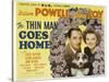 The Thin Man Goes Home, William Powell, Asta the Dog, Myrna Loy, 1944-null-Stretched Canvas