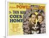 The Thin Man Goes Home, William Powell, Asta the Dog, Myrna Loy, 1944-null-Framed Art Print