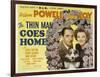 The Thin Man Goes Home, William Powell, Asta the Dog, Myrna Loy, 1944-null-Framed Art Print