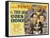 The Thin Man Goes Home, William Powell, Asta the Dog, Myrna Loy, 1944-null-Framed Stretched Canvas