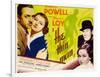 The Thin Man, William Powell, Myrna Loy, 1934-null-Framed Art Print