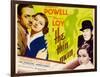 The Thin Man, William Powell, Myrna Loy, 1934-null-Framed Art Print