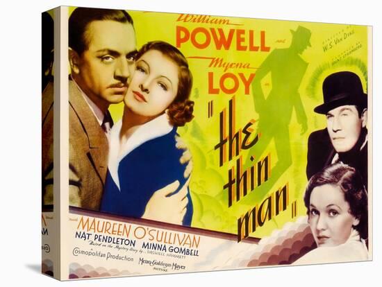 The Thin Man, William Powell, Myrna Loy, 1934-null-Stretched Canvas