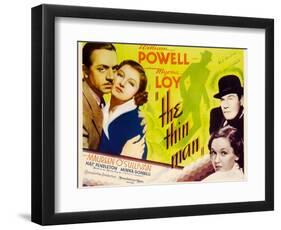 The Thin Man, William Powell, Myrna Loy, 1934-null-Framed Art Print