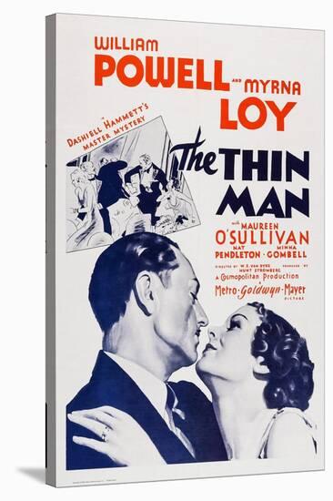 The Thin Man, William Powell, Myrna Loy, 1934-null-Stretched Canvas