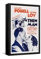 The Thin Man, William Powell, Myrna Loy, 1934-null-Framed Stretched Canvas
