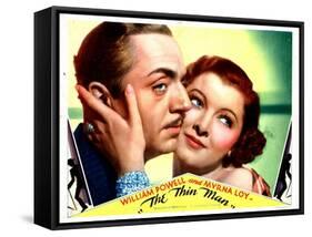 The Thin Man, William Powell, Myrna Loy, 1934-null-Framed Stretched Canvas