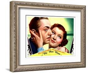 The Thin Man, William Powell, Myrna Loy, 1934-null-Framed Art Print