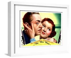 The Thin Man, William Powell, Myrna Loy, 1934-null-Framed Art Print