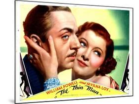 The Thin Man, William Powell, Myrna Loy, 1934-null-Mounted Art Print