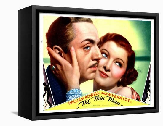 The Thin Man, William Powell, Myrna Loy, 1934-null-Framed Stretched Canvas