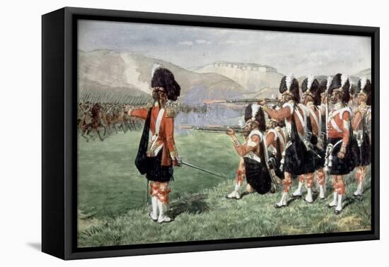 The Thin Red Line, 1854-Richard Simkin-Framed Stretched Canvas