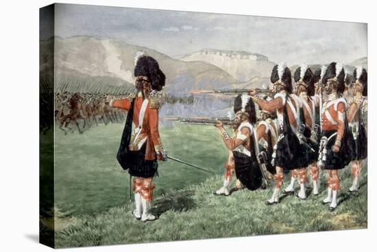 The Thin Red Line, 1854-Richard Simkin-Stretched Canvas