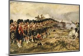 The "Thin Red Line" of the 93rd Highlanders Repel the Russian Cavalry-null-Mounted Photographic Print