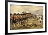 The "Thin Red Line" of the 93rd Highlanders Repel the Russian Cavalry-null-Framed Photographic Print