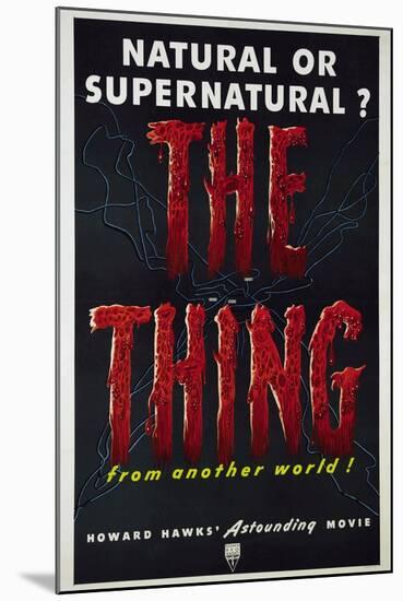 The Thing (aka the Thing From Another World), 1951-null-Mounted Art Print