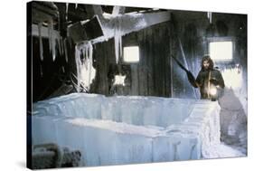 The Thing by JohnCarpenter with Kurt Russell, 1982 (photo)-null-Stretched Canvas