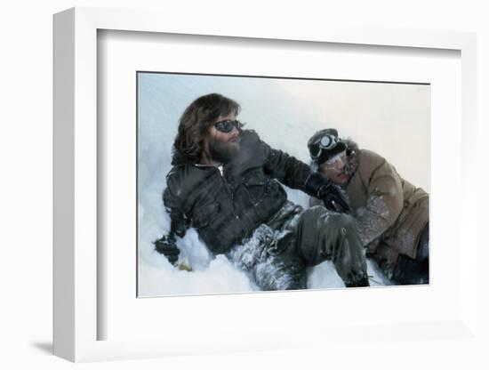 The Thing by JohnCarpenter with Kurt Russell and Charles Hallahan, 1982 (photo)-null-Framed Photo