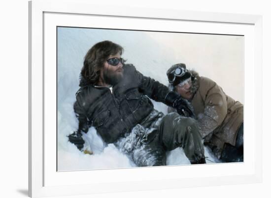 The Thing by JohnCarpenter with Kurt Russell and Charles Hallahan, 1982 (photo)-null-Framed Photo