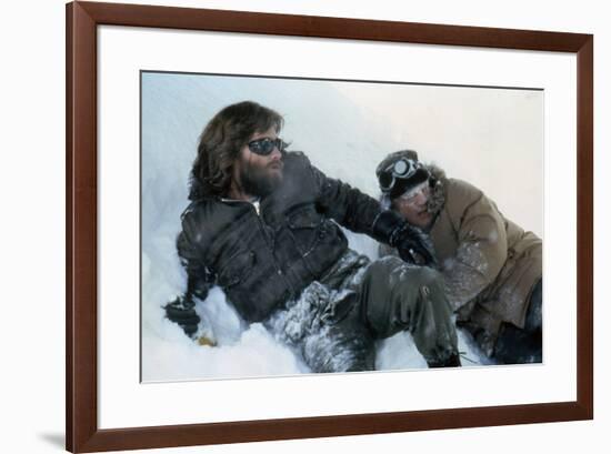 The Thing by JohnCarpenter with Kurt Russell and Charles Hallahan, 1982 (photo)-null-Framed Photo