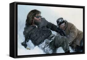 The Thing by JohnCarpenter with Kurt Russell and Charles Hallahan, 1982 (photo)-null-Framed Stretched Canvas