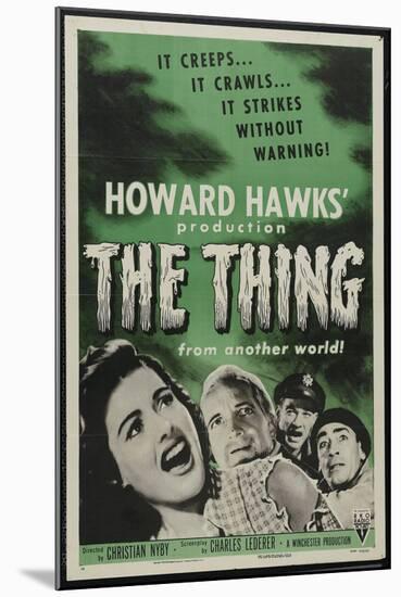 The Thing From Another World, 1951, Directed by Howard Hawks-null-Mounted Giclee Print