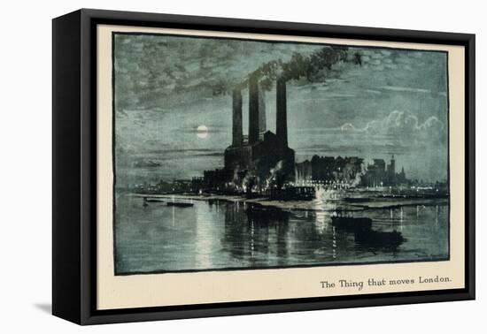 The Thing That Moves London, from 'The New Lights O' London', Published 1926-Donald Maxwell-Framed Stretched Canvas