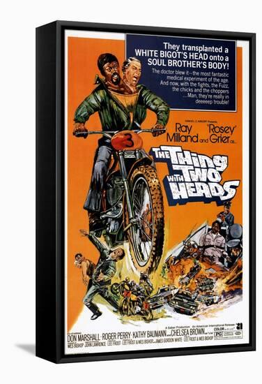 The Thing With Two Heads, Ray Milland, Rosey Grier, 1972-null-Framed Stretched Canvas