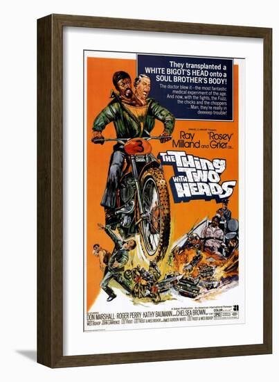 The Thing With Two Heads, Ray Milland, Rosey Grier, 1972-null-Framed Art Print