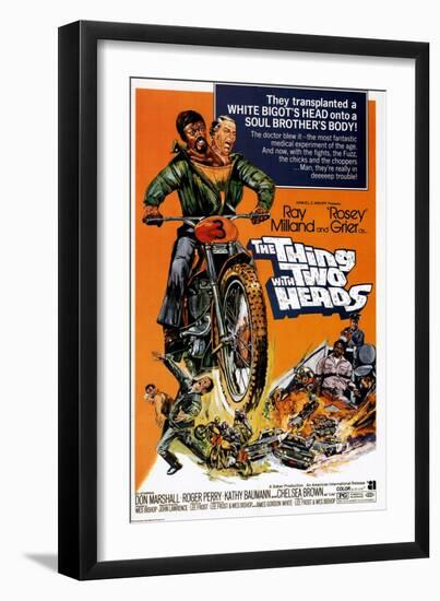 The Thing With Two Heads, Ray Milland, Rosey Grier, 1972-null-Framed Art Print