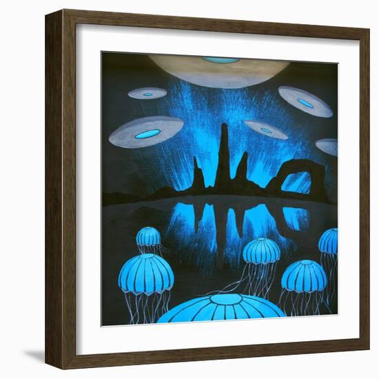 The Thing You'll See Near the Canyons at Night-Speedway J Graham-Framed Premium Giclee Print